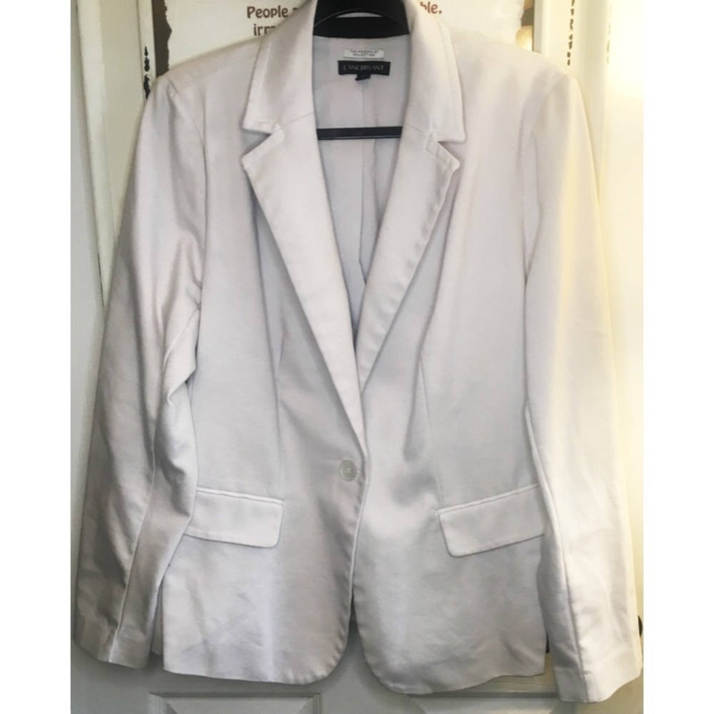 Lane Bryant The Modernist Collection White Blazer